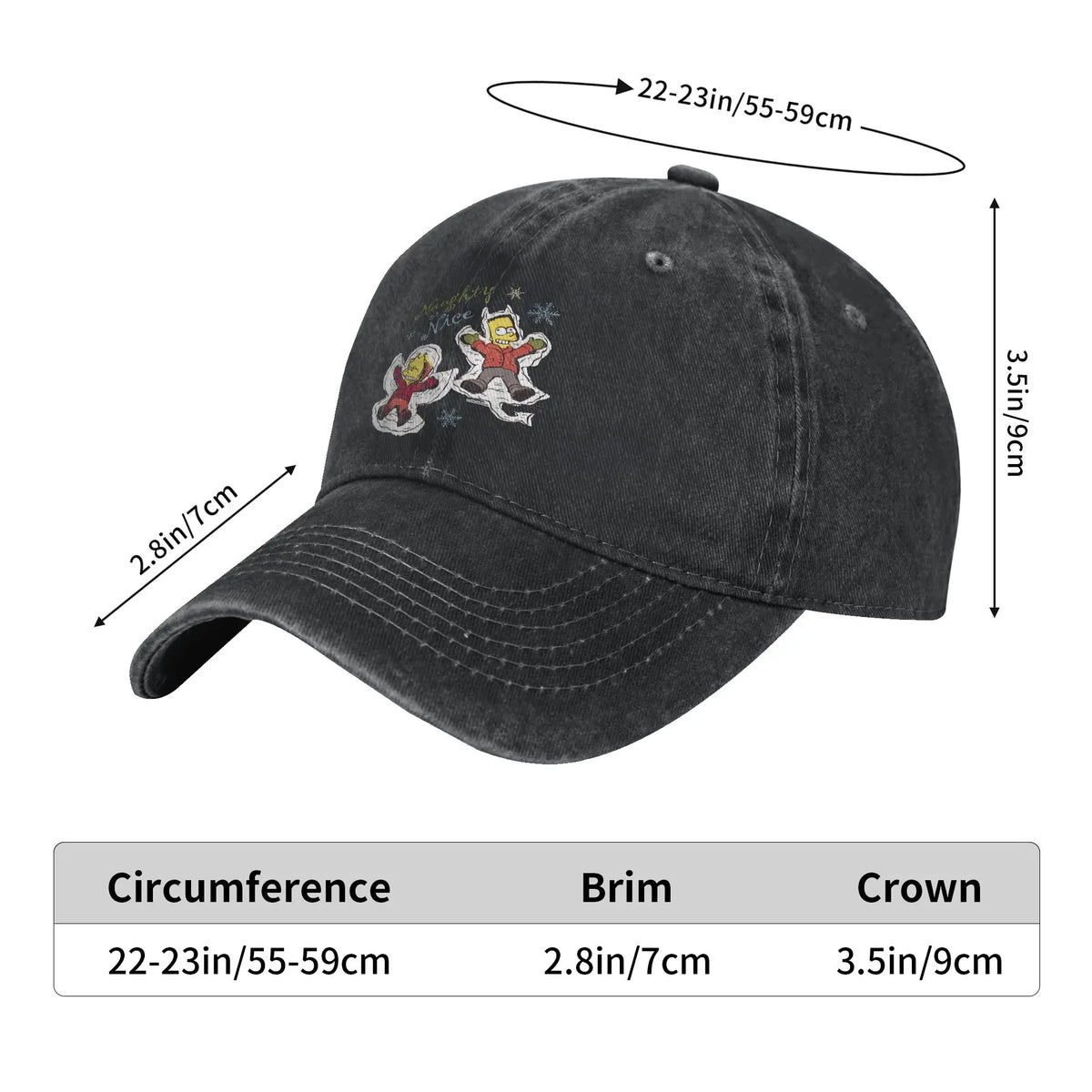 The S-simpson Bart and Lisa Christmas Summer Hip Hop Hats Baseball Caps