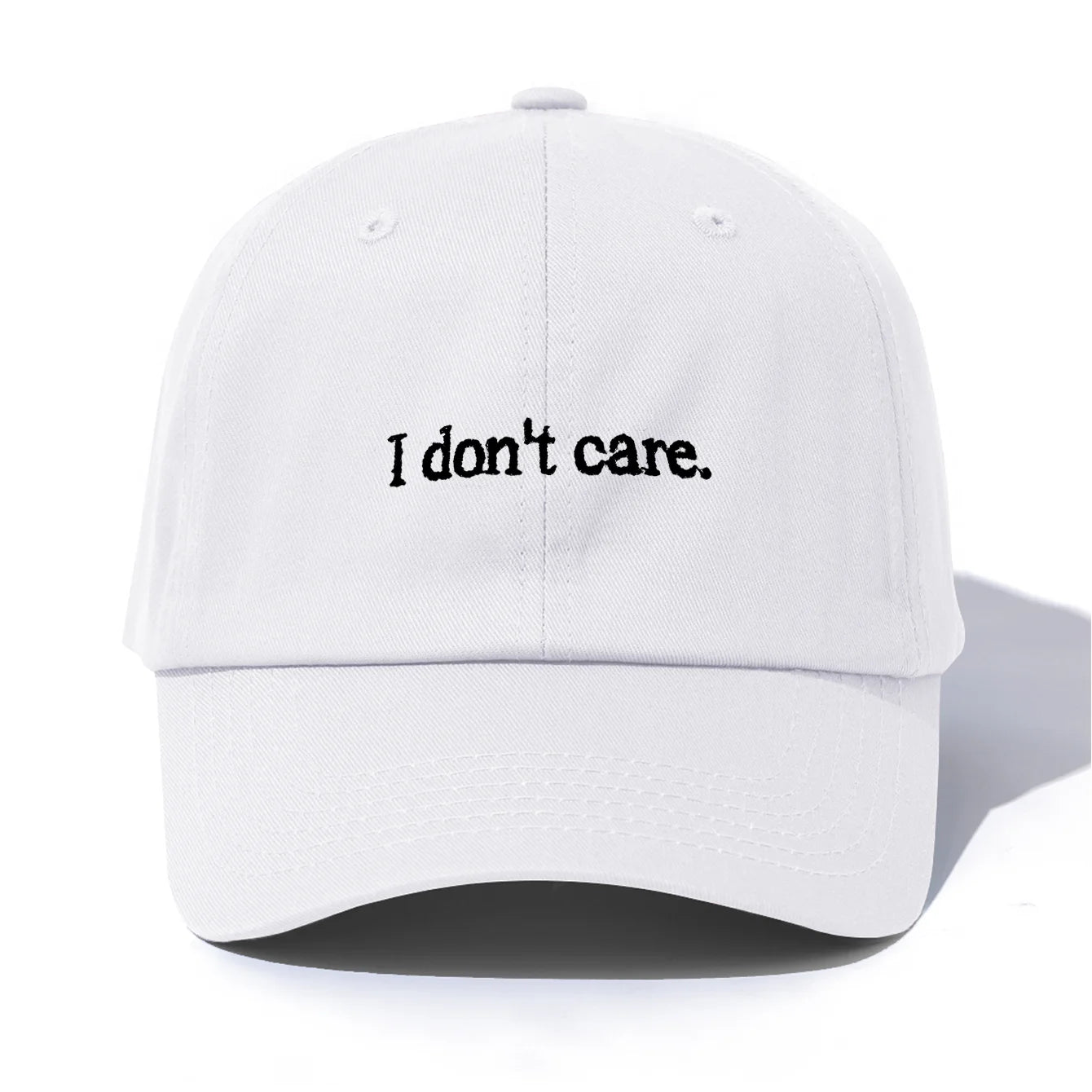 I Don't Care Embroidery Baseball Cap