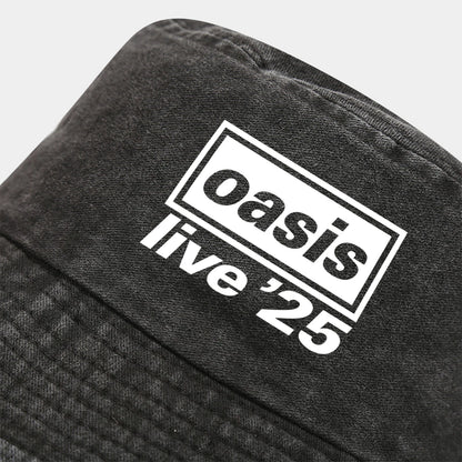 OASIS Printed Washed Bucket Hat Men Women Party Music