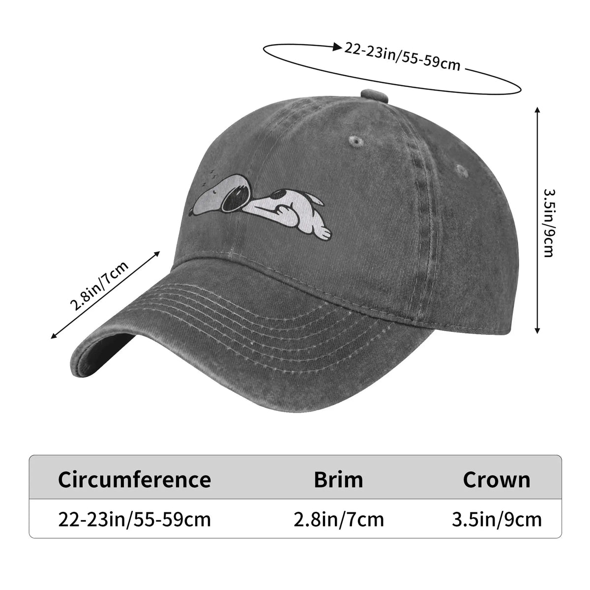 Sleeping Snoopy Baseball Caps