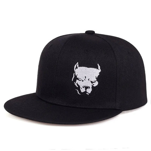 Unisex Dog Head Embroidery Embroidery Hip-hop Hats Snapback Cap Baseball Caps Sunscreen Hat