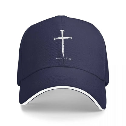 Jesus Cross Three Nails Christian Vintage 1 Cross 3 nails 4 Baseball Cap