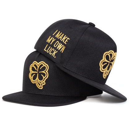 Unisex Four Leaf Clover Embroidery Hip-hop Hats