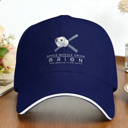 Artemis Orion Space Module 2026 Mission to the Moon Art Casual Baseball Cap