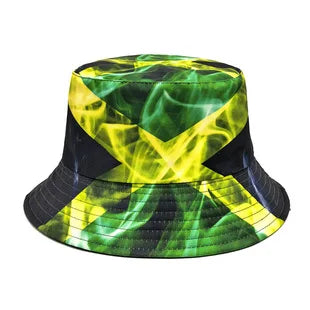 Flag Print Cheer Hat Bucket Hat
