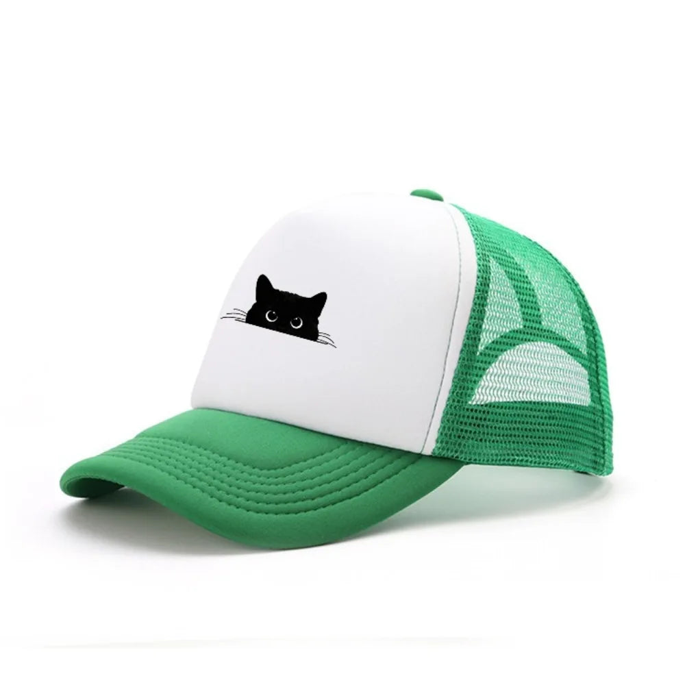 Cute Cat Print Adjustable Baseball Cap