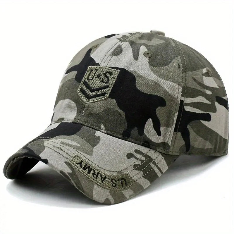 Outdoor Men's Camouflage Hat Trendy Embroidered Baseball Cap
