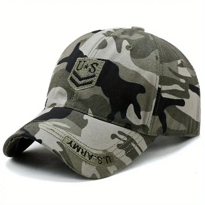 Outdoor Men's Camouflage Hat Trendy Embroidered Baseball Cap