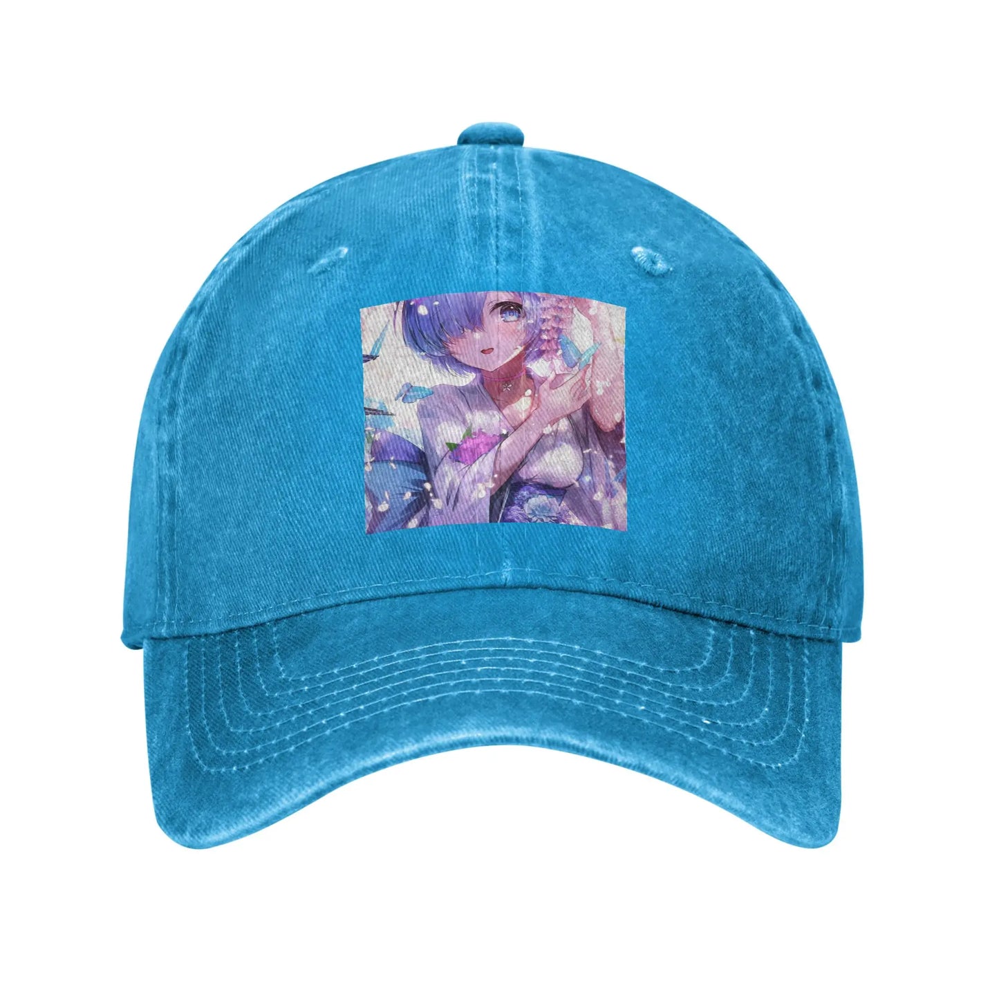 Re Zero REM Denim Fabric Cap Casual Baseball Caps
