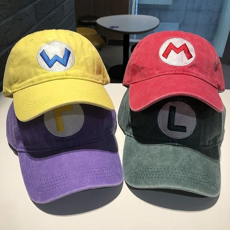 New Unisex Washed Cotton Cap Letter Embroidery Baseball Cap Men Women