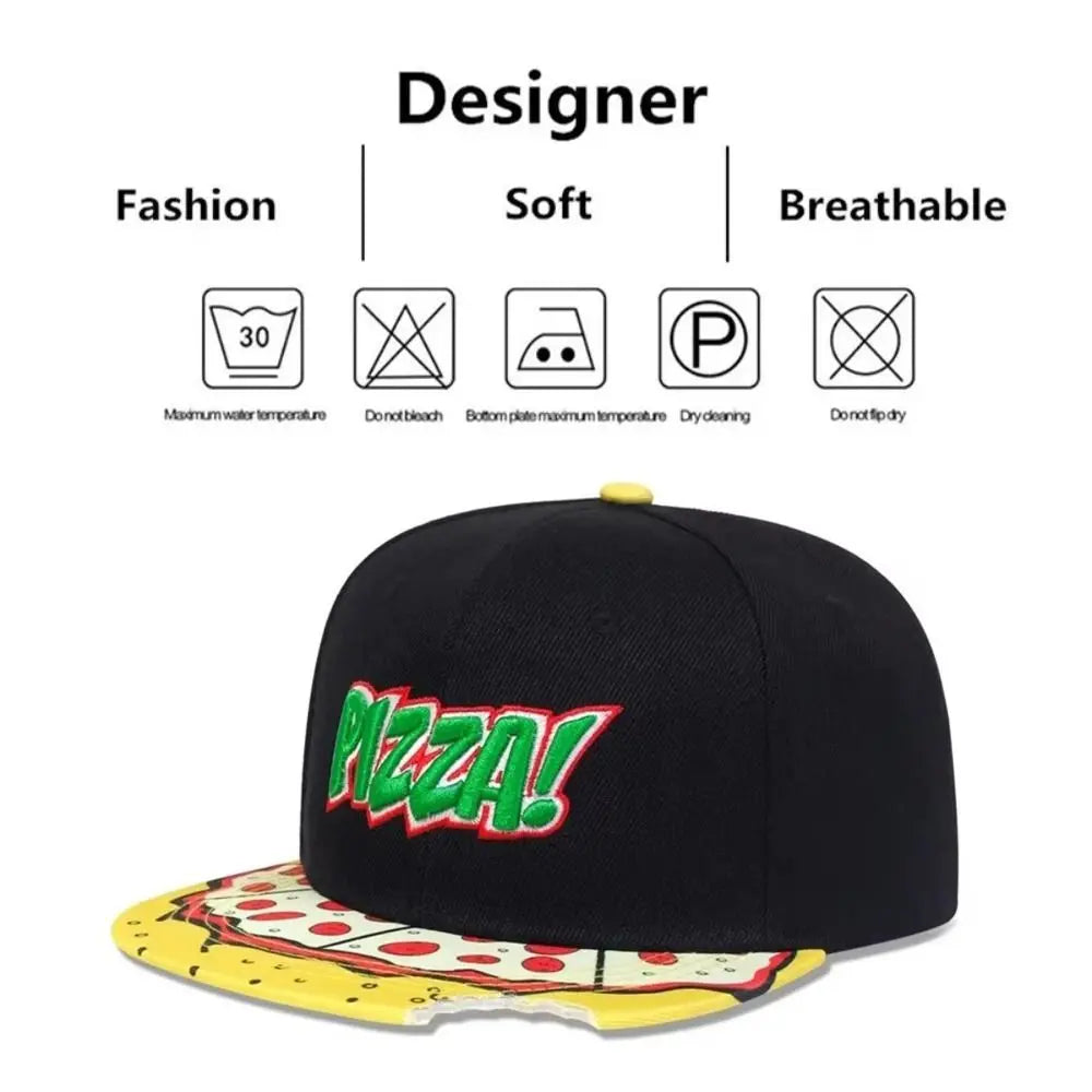 Fashion Casual Hip Hop Hats PIZZA Baseball Cap
