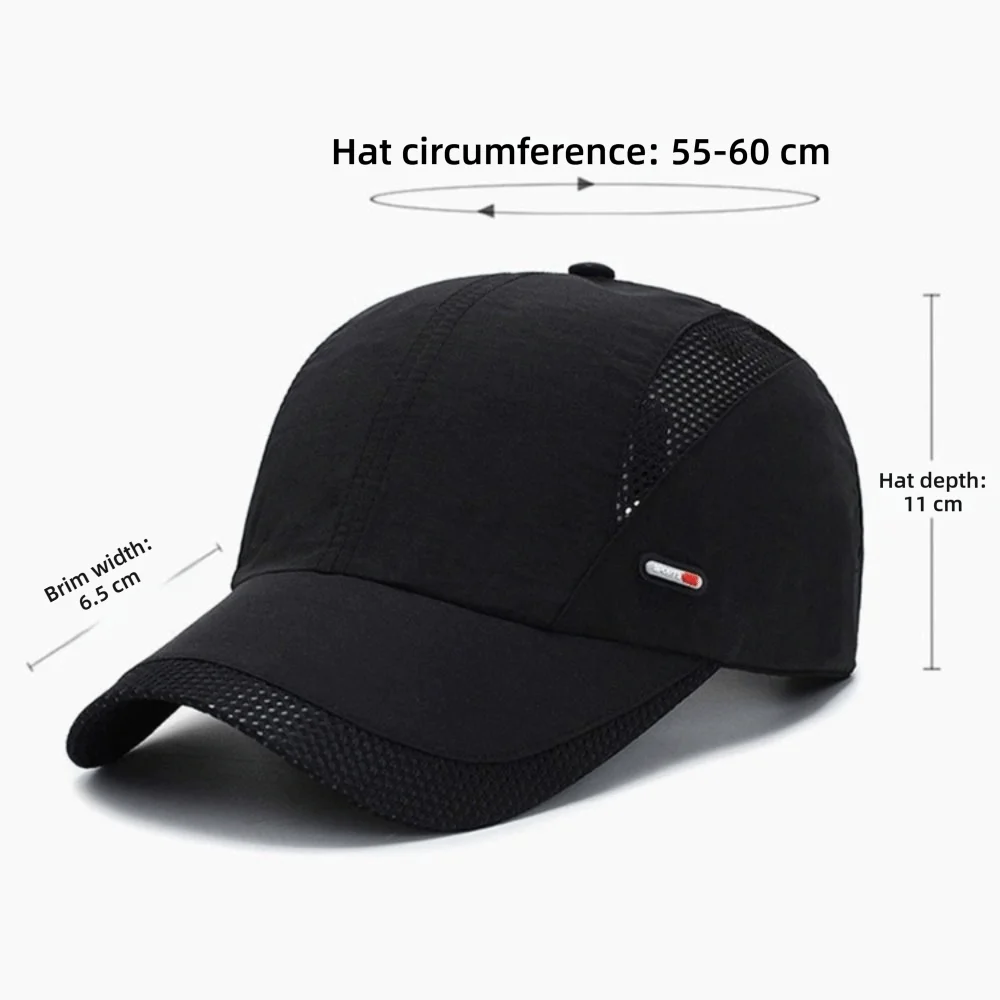 Baseball Cap Moisture-Wicking Unisex Quick-Dry Hat Sun Hat