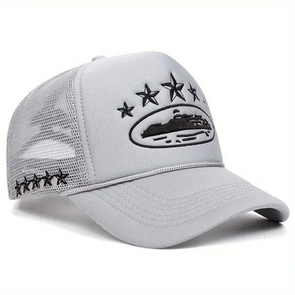 Fashionable And Simple Star-embroidered Sponge Baseball Caps