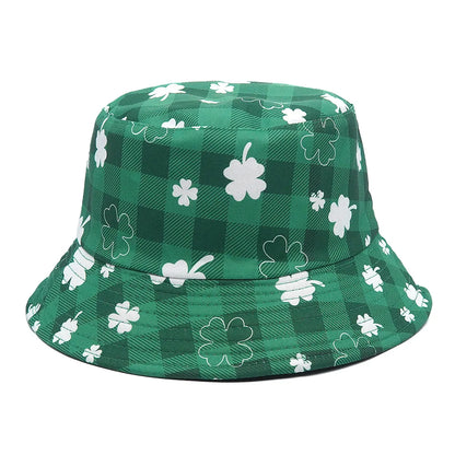 Panama Bucket Hats Animal Letter Print Fisherman Hat For Women Men