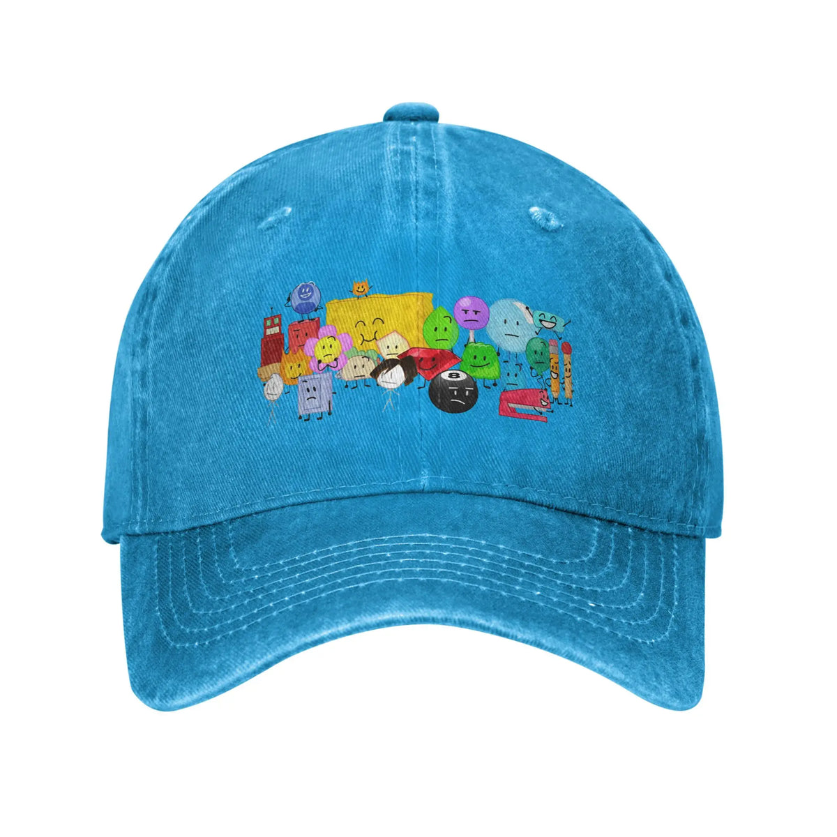 BFDI Inanimate Insanity All Characters Casual Baseball Cap