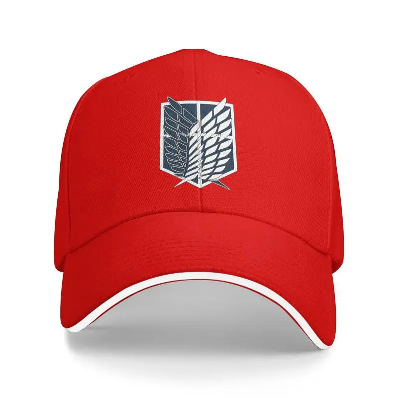 Attack on Titan Print Sandwich Baseball Caps