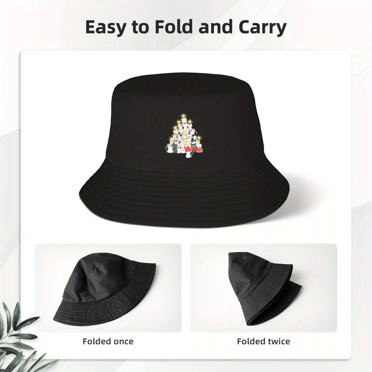 NEW Christmas Cats Bucket Hat