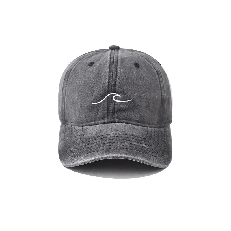 New Wave Embroidered Baseball Cap