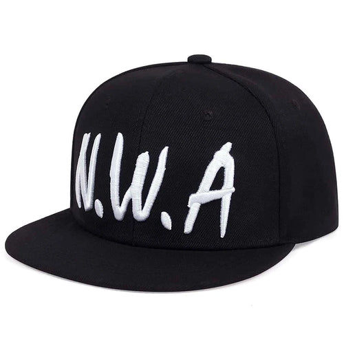Unisex NWA Letter Embroidery Hip-hop Hats Snapback Cap Baseball Caps Sunscreen Hat