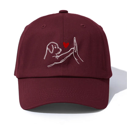 DOG HEART Print Baseball Cap For Adult