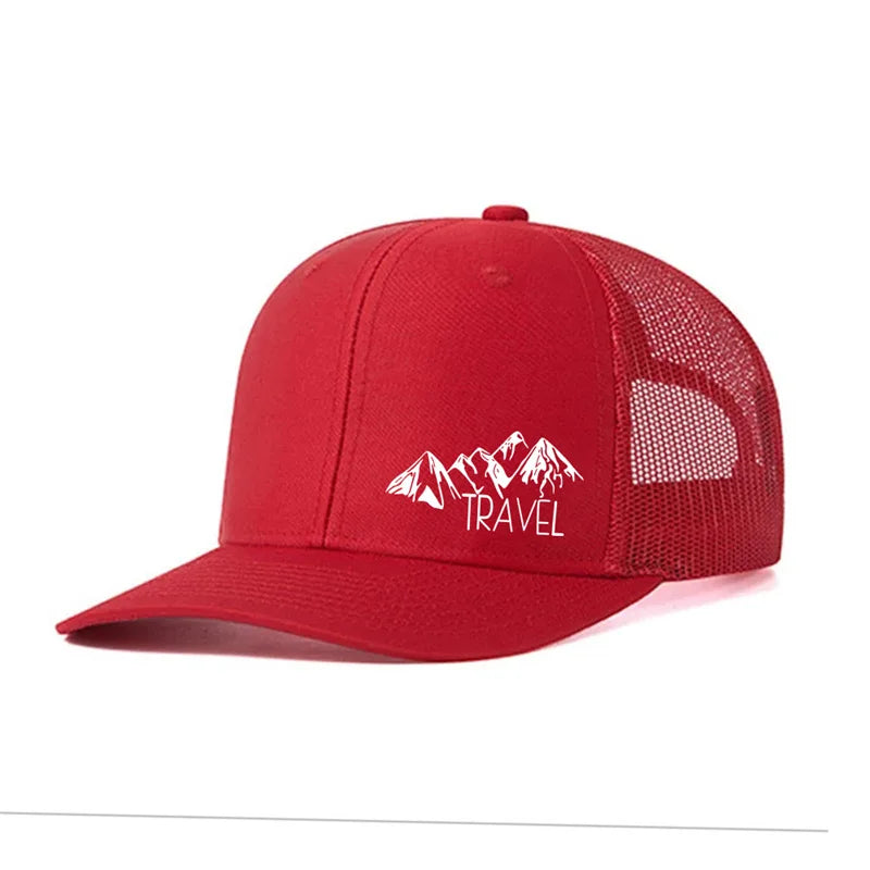 Peak TRAVEL Curved Adult Baseball Cap for Men Women Outdoor Mesh Duck Hat