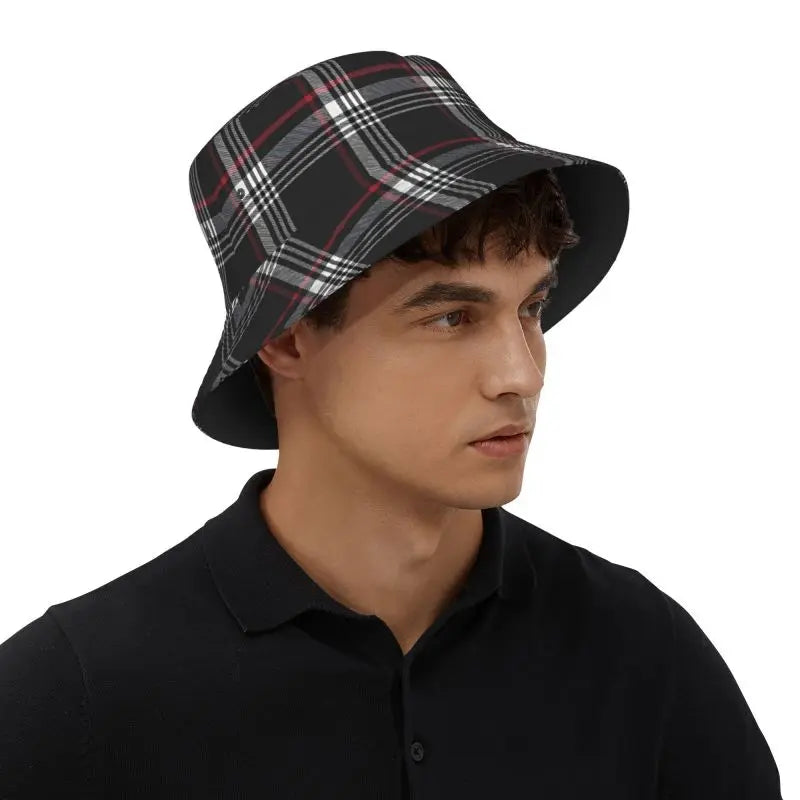 Custom GTI Tartan Bucket Hat For Women Men