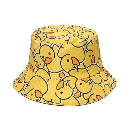 Summer Duck Reversible Bucket Hat For Women