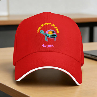 Aruba One Happy Island Sun Baseball Cap