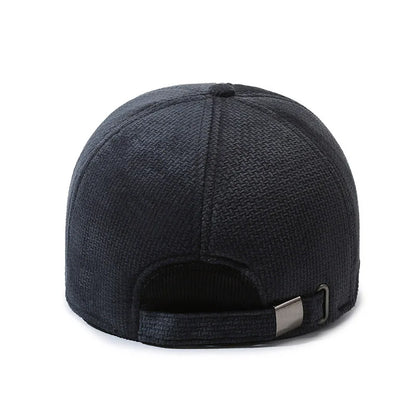 Warm Winter Baseball Cap with Ear Flaps For Men