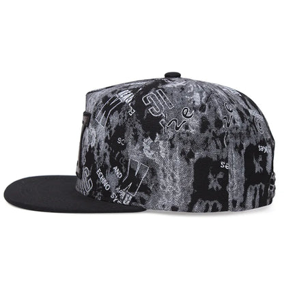Spring/Summer New Printed K Letter Snapback Cap