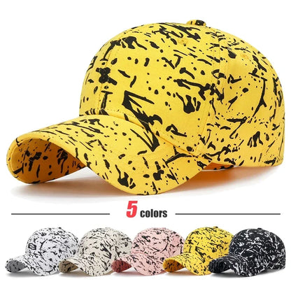 5 Colors New Fashion Youth Unisex Graffiti Style Sunshade Baseball Cap