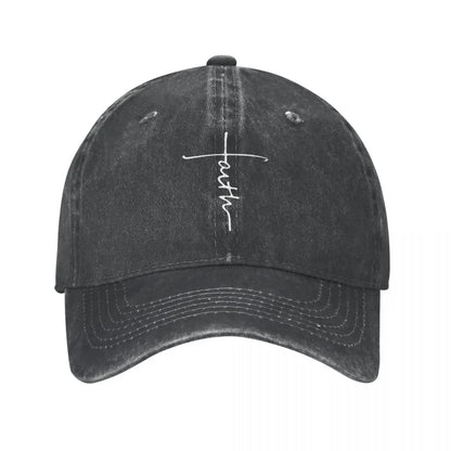 Hip Hop Baseball Cap Snapback Baseball Hat Jesus Faith Cross Christian