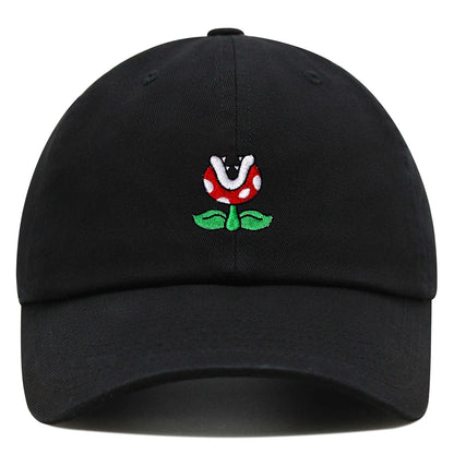 Piranha Plant Dad Hat Embroidered Cartoon Cute Mushroom Baseball Cap