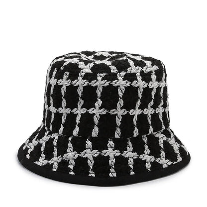 Knitted Fisherman Hat for Women, Elegant Mom Bucket Hat for Outdoor Camping
