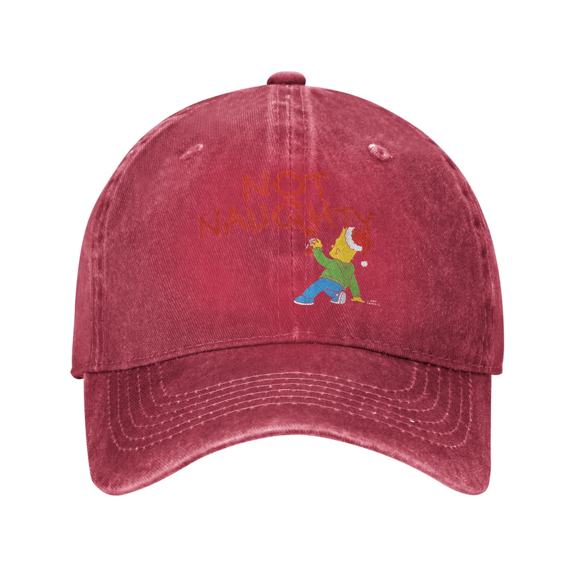 The S-simpson Graffiti Not Naughty Sun Baseball Cap