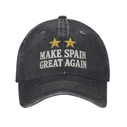 MAKE SPAIN GREAT AGAIN GOLD TWO STARS Baseball Cap
