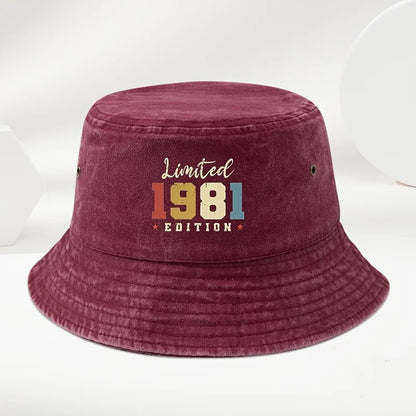Fisherman Hat Bucket Hat With A 1981 Print