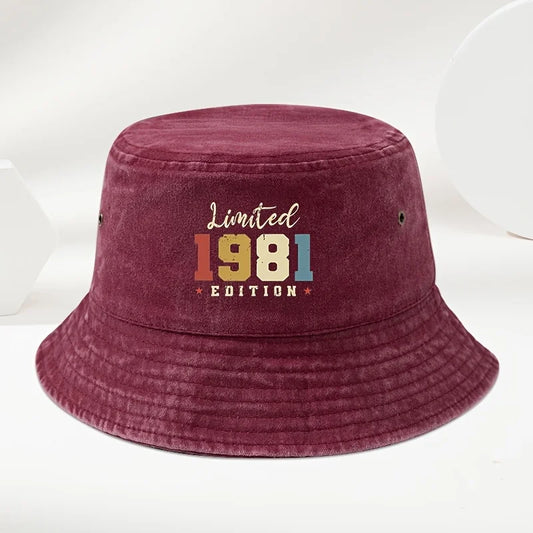 Fisherman Hat Bucket Hat With A 1981 Print