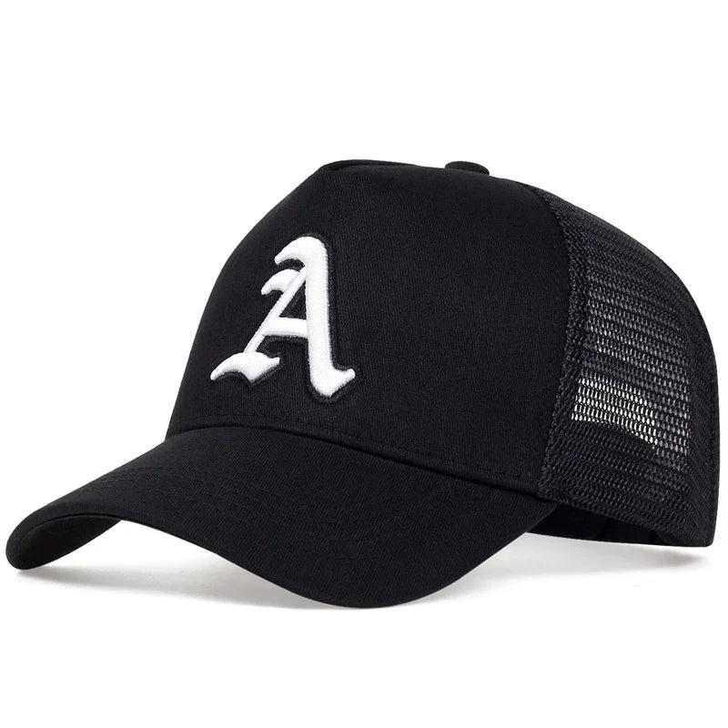 Unisex Gothic Letter A Embroidery Baseball Caps