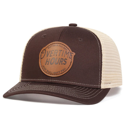Unisex VERTIME HOURS Leather Label Baseball Net Caps