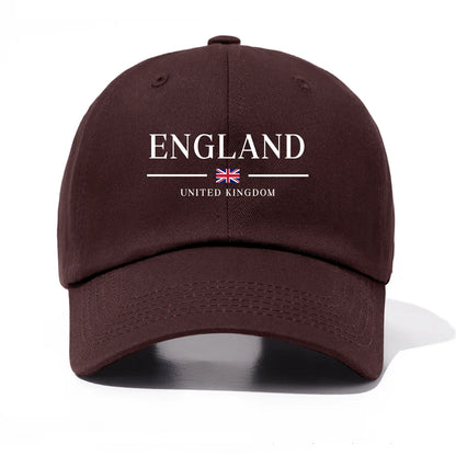 England Print Baseball Cap For Adults