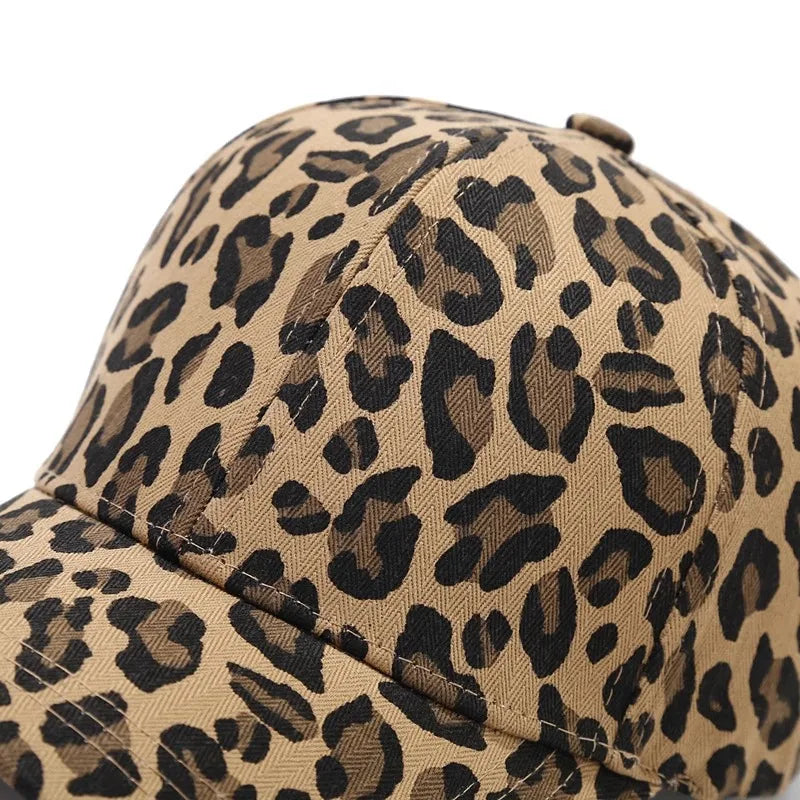Leopard Print Baseball Caps For Women Men