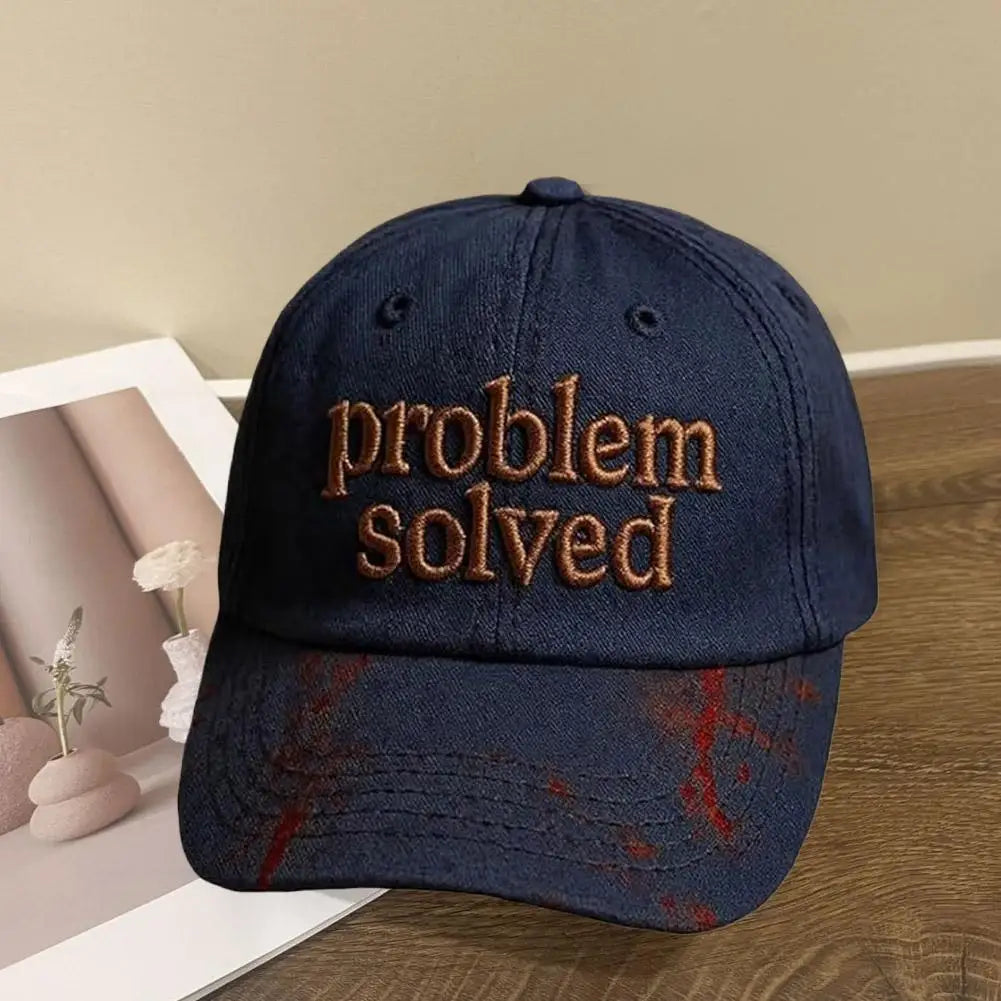 Halloween Theme Embroidery Problem Solved Bloody Hat Horror Baseball Caps