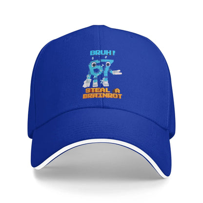 Steal A Brainrot Six Seven 67 Italian Brainrot Gaming Baseball Caps