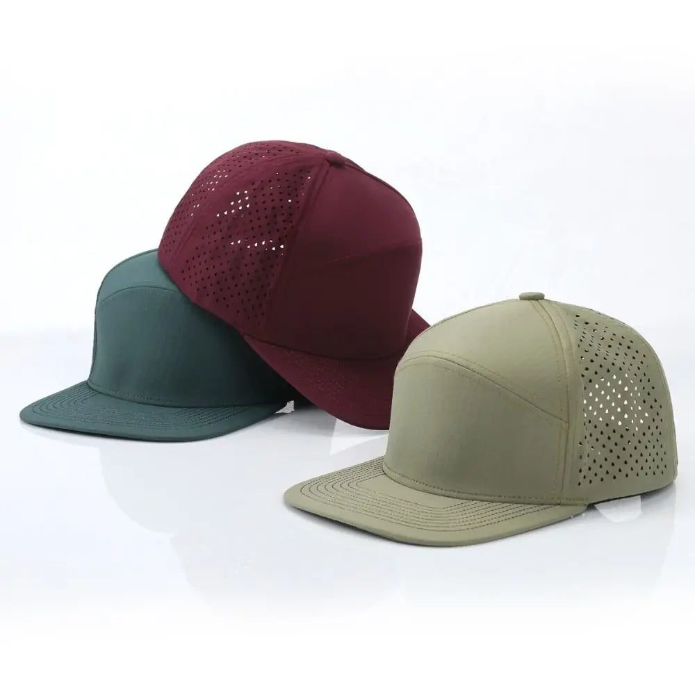 High Quality Solid Color Snapback Cap Adjustable Breathable Hip-Hop Hat Visor Hat Unisex