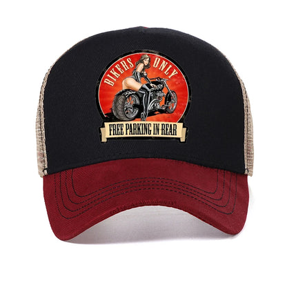 Born To Ride Forced To Work Funny Men Hat Fashion Motorcycle Lovers Baseball Cap