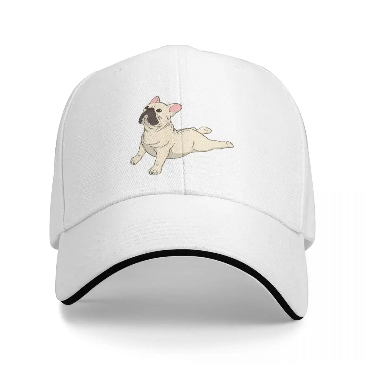 Yoga French Bulldog Print Baseball Cap