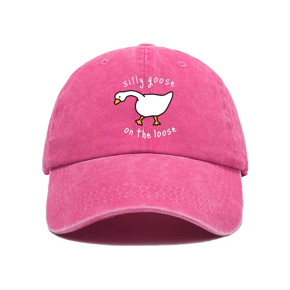 Big Goose Printed Baseball Hat For Men And Women
