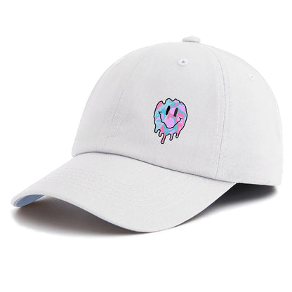 Smiling Face Print Baseball Cap For Adults