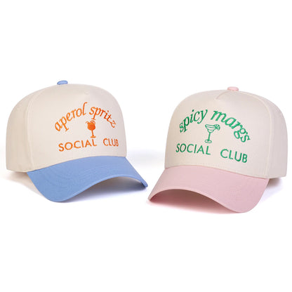 Unisex SOCIAL CLUB Embroidery Baseball Caps